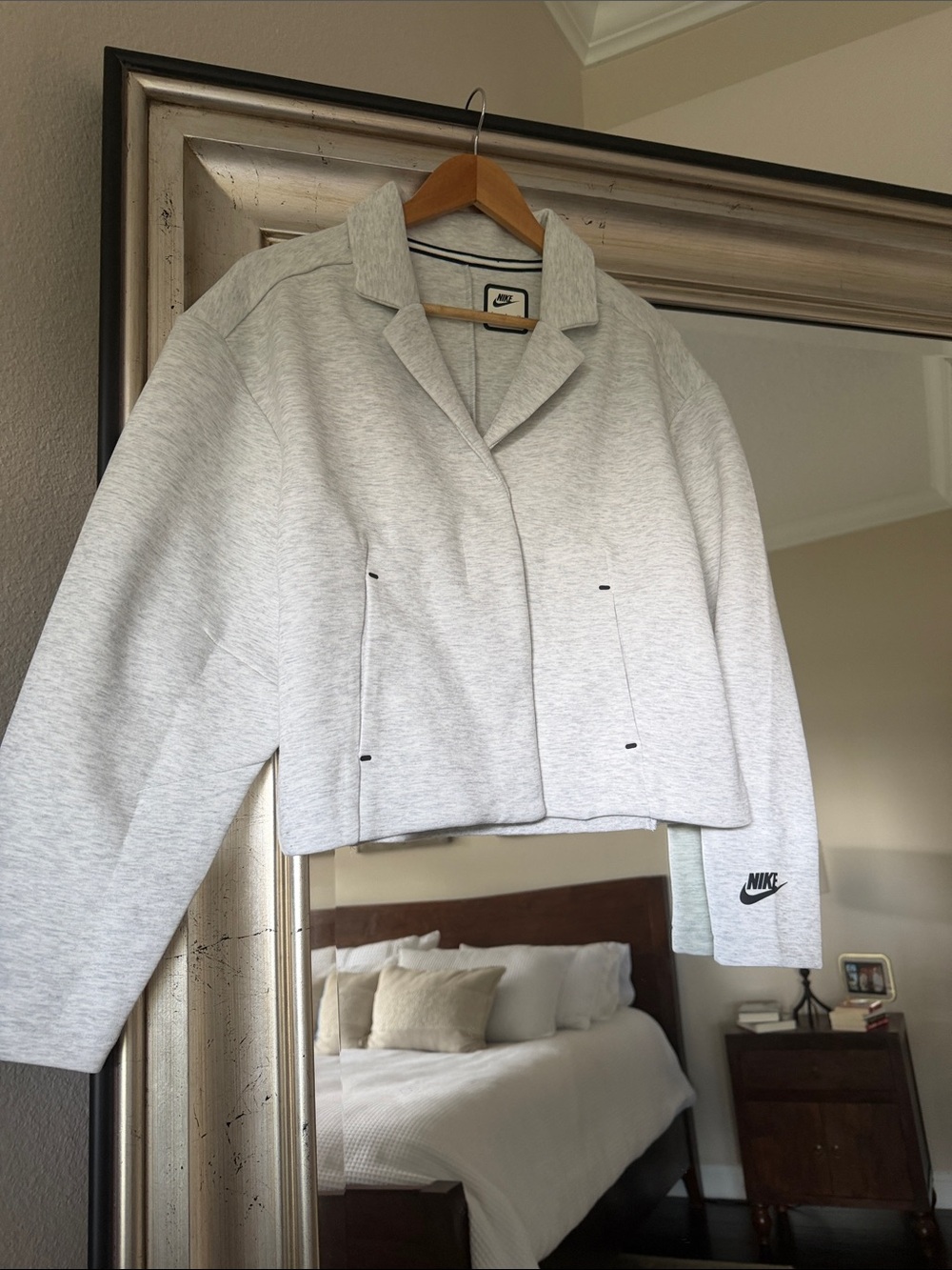 Nike Light Gray Blazer Jacket NWOT